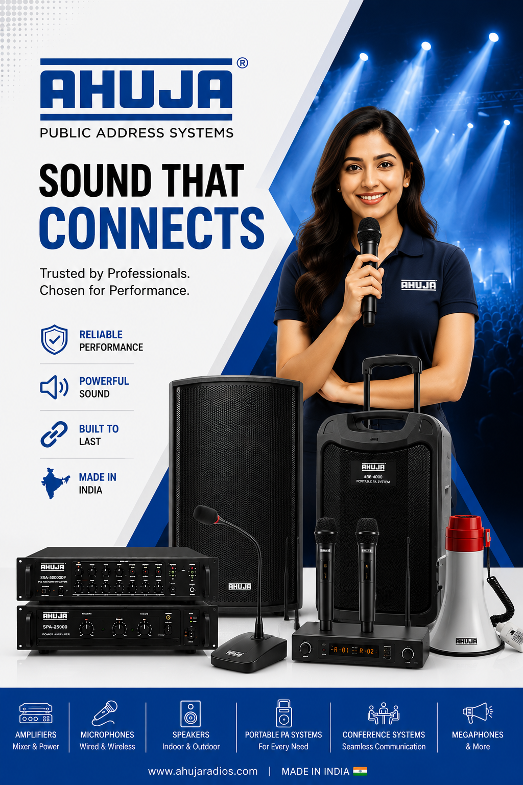 Ahuja Audio Mixer Systems - Authorized Dealer in Bareilly